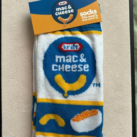Mac & Cheese Crew Socks - Picture 1 of 3